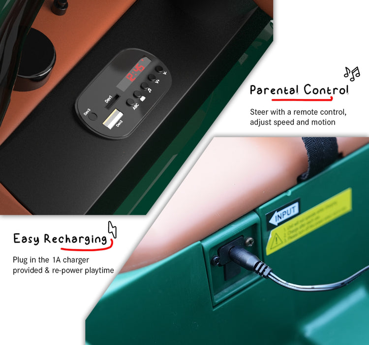 Emotorad Formula Fun Bentley EXP 12 Ride-On Toy Car (Green)