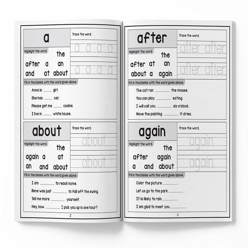 201 Sight Words And Sentence Activity Book
