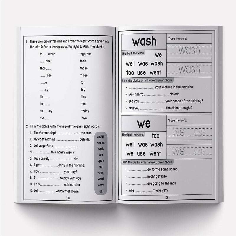 201 Sight Words And Sentence Activity Book