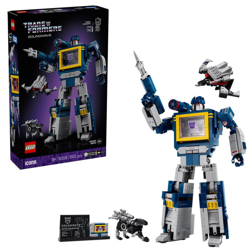 Lego 10358 Icons Transformers: Soundwave (1505 Pieces)