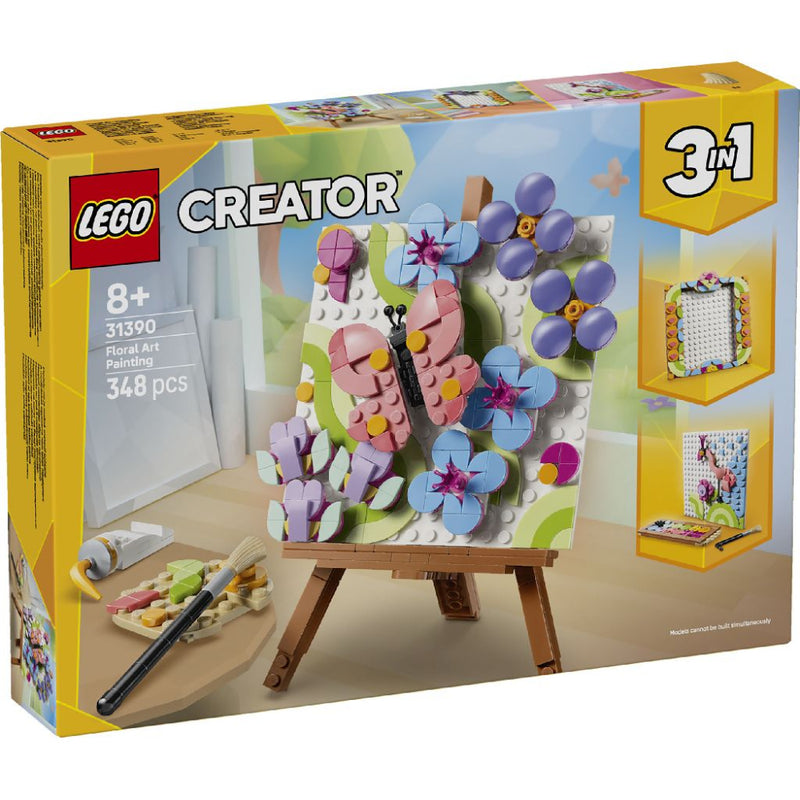 Lego 31390 Creator 3 In 1 Floral Art Decor Painting (348 Pieces)
