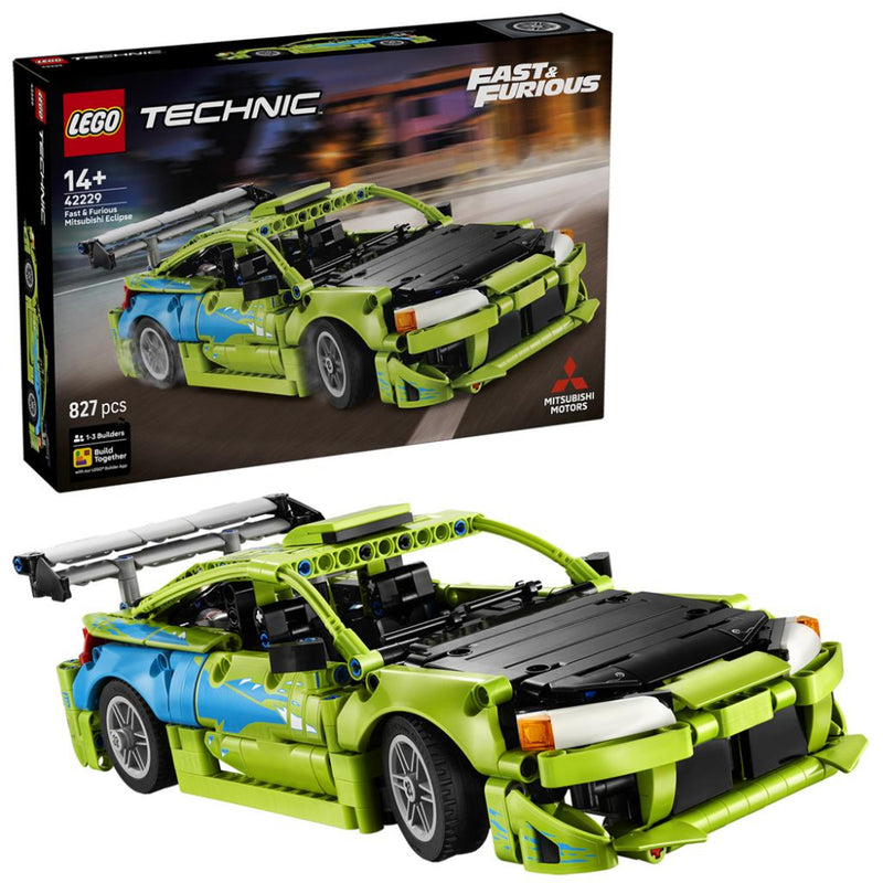 Lego 42229 Technic Fast And Furious Mitsubishi Eclipse Car (827 Pieces)