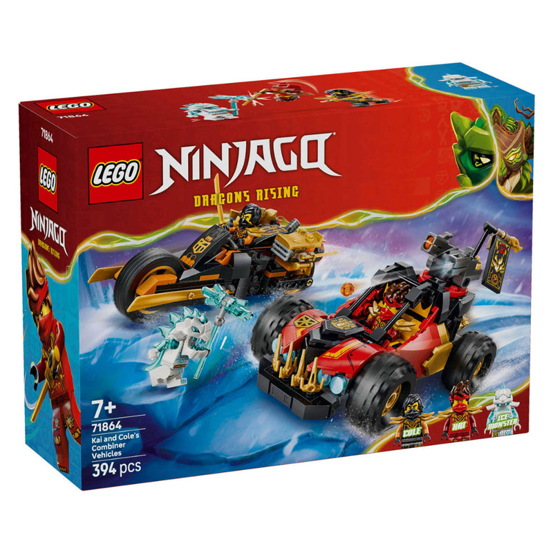 Lego 71864 Ninjago Kai and Cole's Combiner Vehicles (394 Pcs)