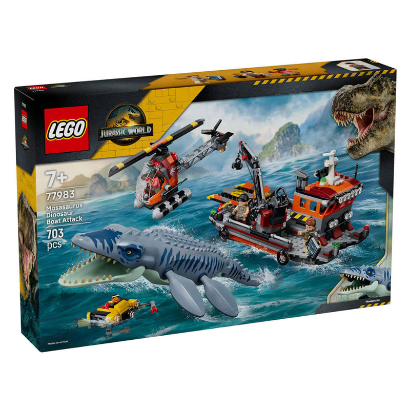 Lego 77983 Jurassic World Mosasaurus Dinosaur Boat Attack (703 Pcs)