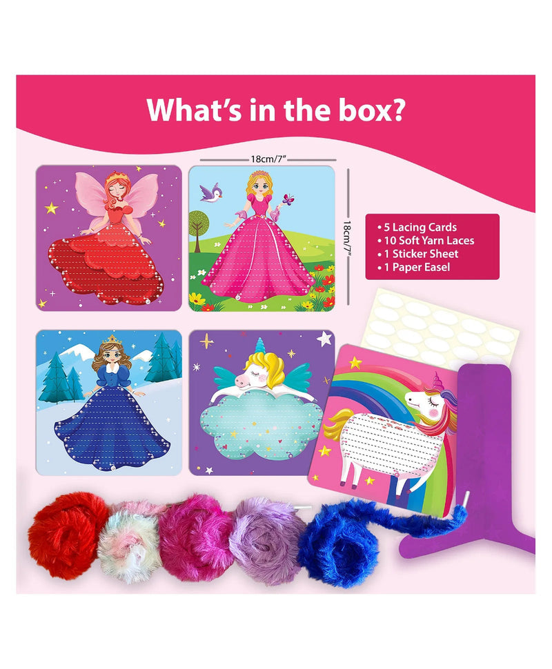 Chalk And Chuckles Lace Art Princess and Unicorns