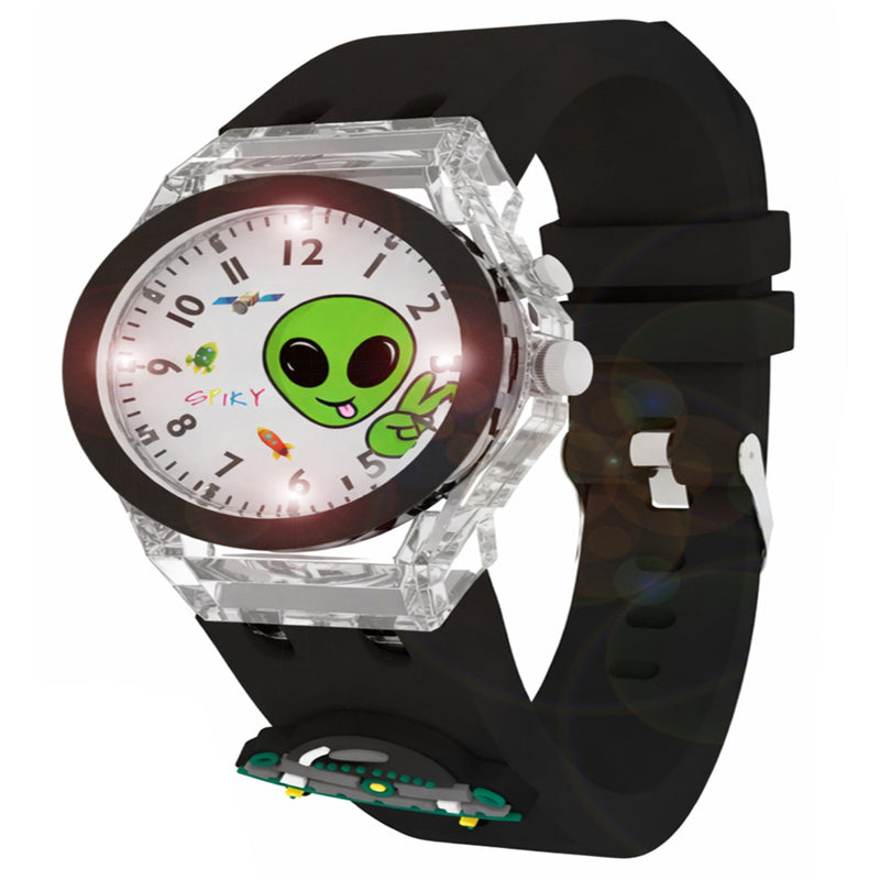 Spiky 7 Multicolor LED Lights Analog Watch For Boys & Girls