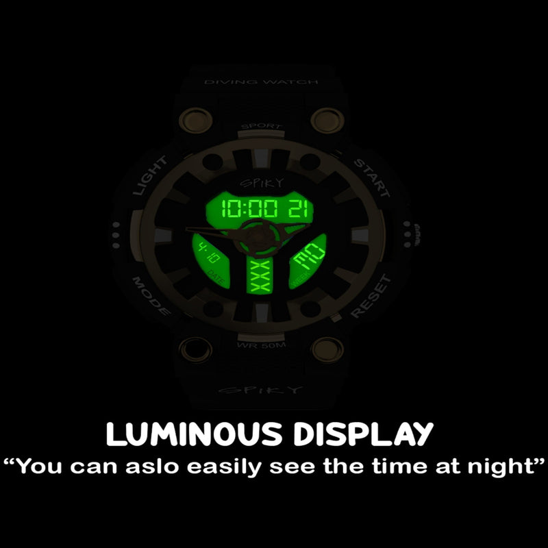 Spiky Premium Analog-Digital Watch For Kids EVA31