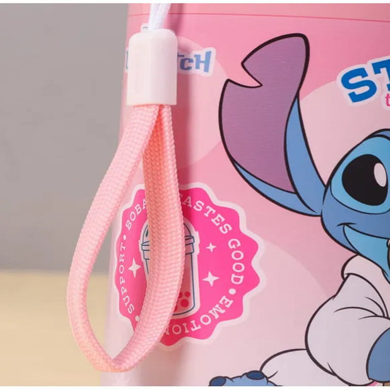 Striders Disney Lilo and Stitch Insulated Sipper Water Bottle Pink - 400 ml