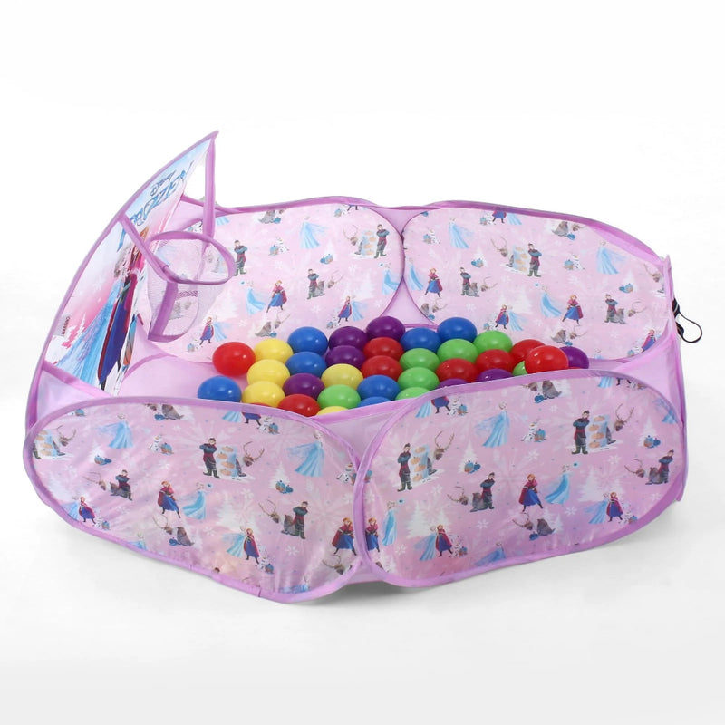 IToys Activity Ball Pool Basket Ball Play Tent - 100 Colorful Balls