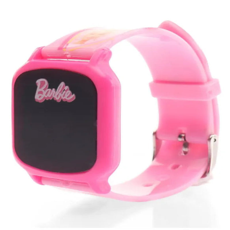 Striders Barbie Free Size Digital Watch - Pink