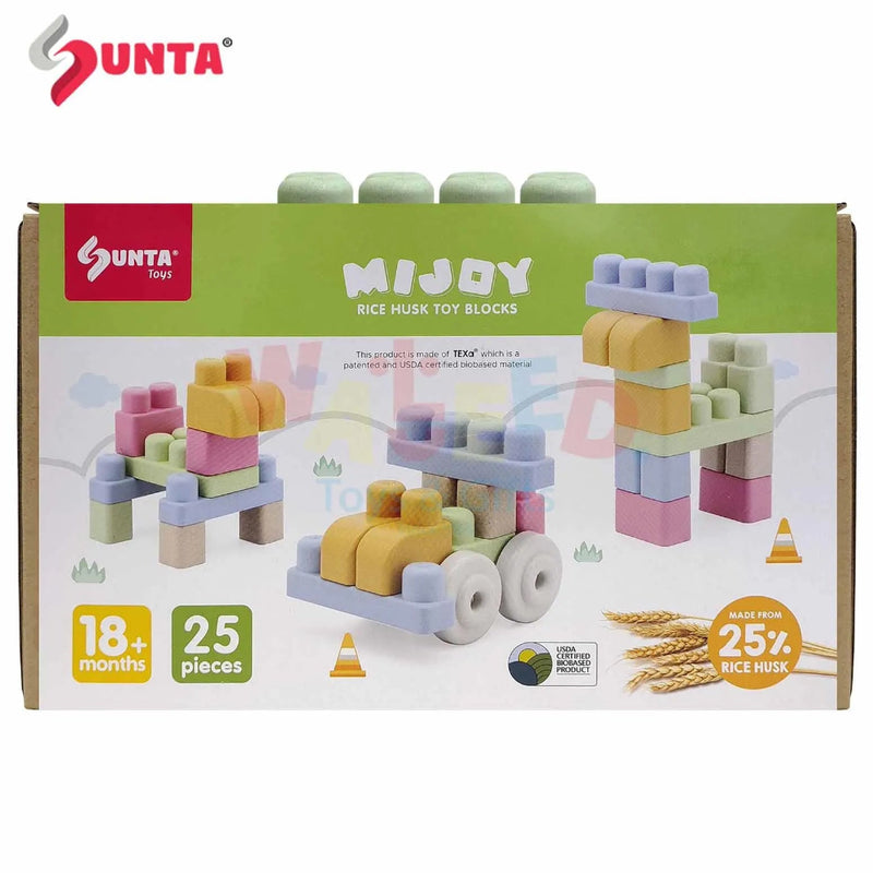 Sunta Mijoy Rice Husk Toy Blocks 25 pieces