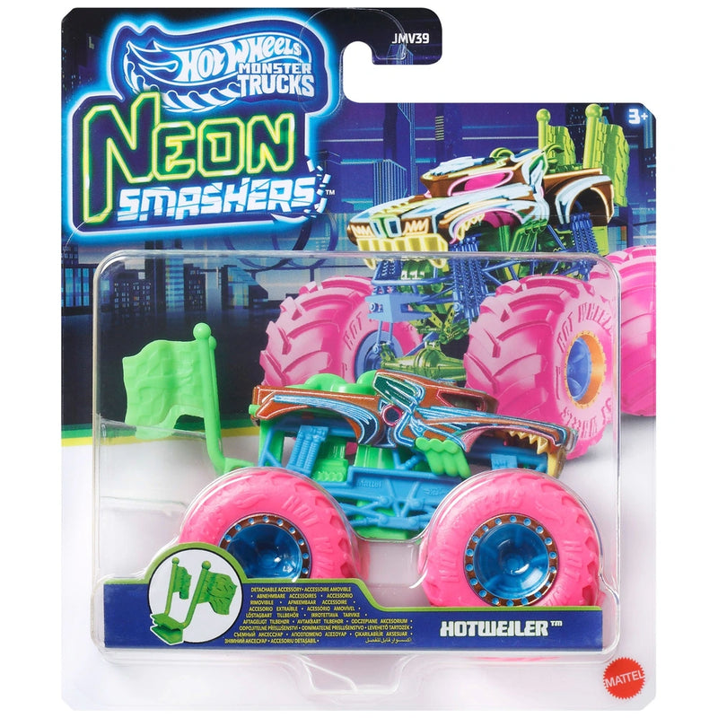 Hot Wheels Neon Smashers Monster Trucks