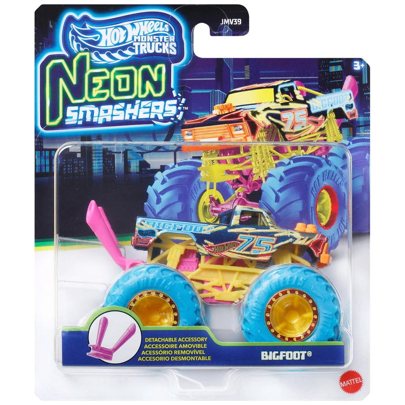 Hot Wheels Neon Smashers Monster Trucks