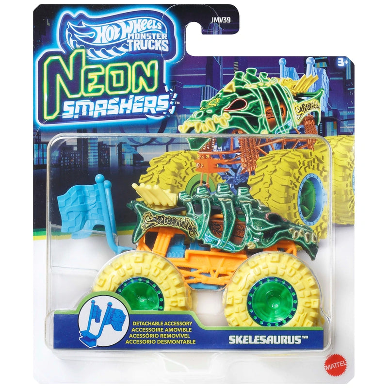 Hot Wheels Neon Smashers Monster Trucks