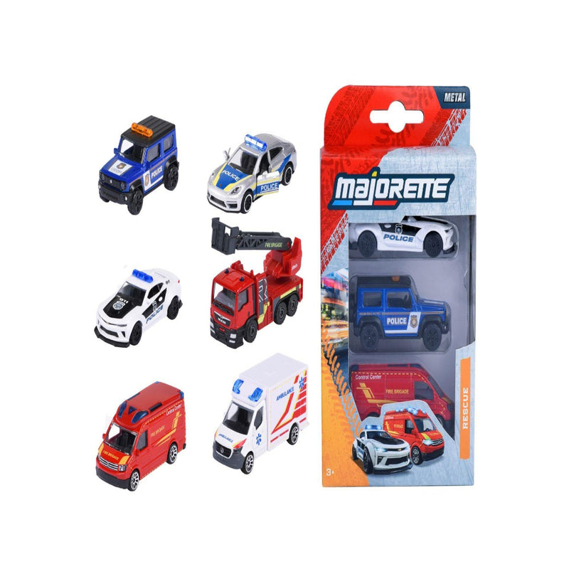 Majorette Rescue 3 Pieces Set