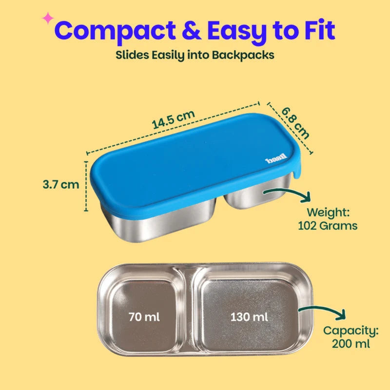 Basil Pickle Dip 2 Section Container - 200ML