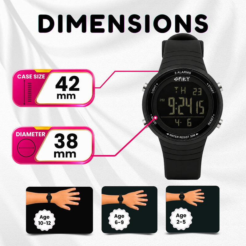 Spiky SPKEVA70 Square Digital Sports Watch