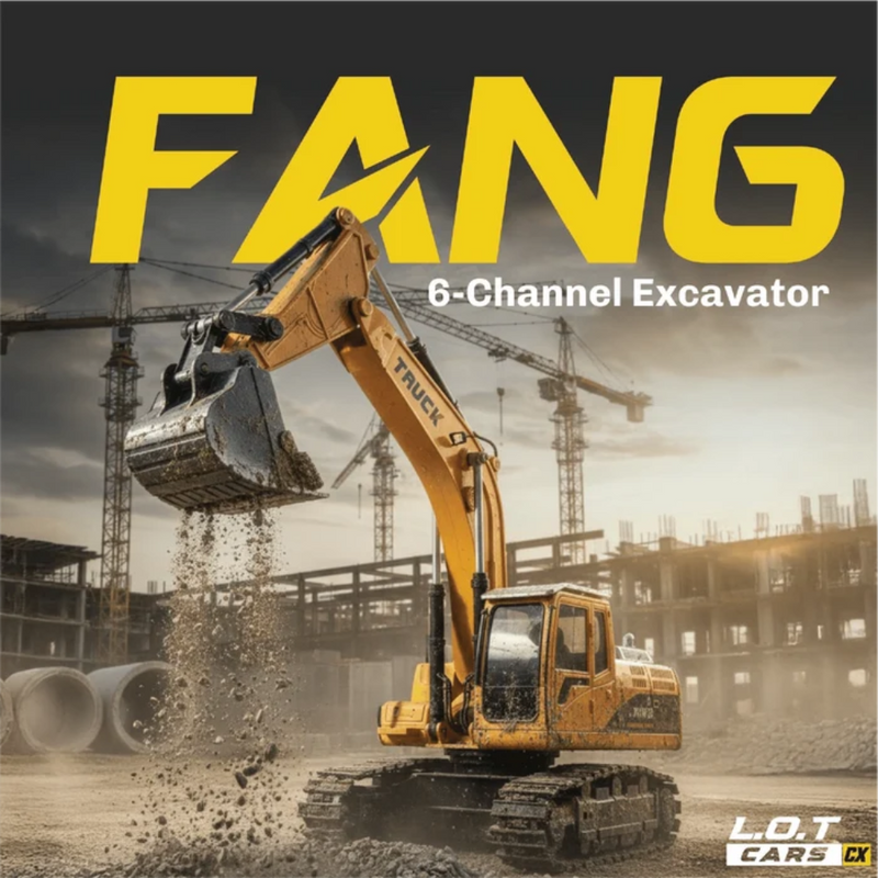 L.O.T Cars Fang - 6 Channel RC Excavator