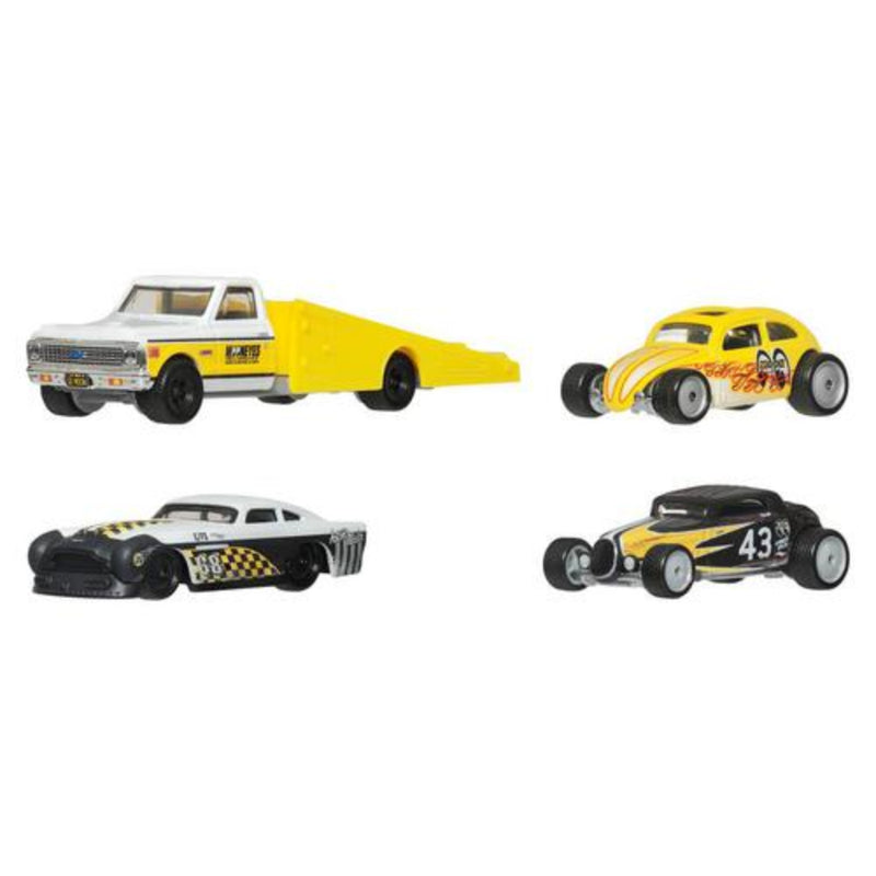 Hot Wheels Premium 1:64 Scale Speed Machines Diorama Set of 4