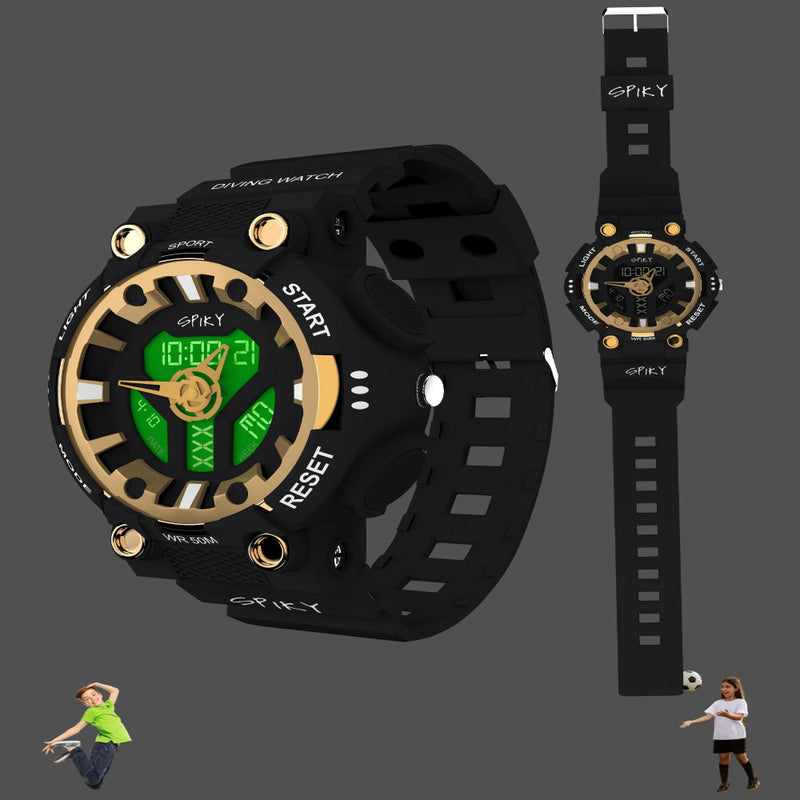 Spiky Premium Analog-Digital Watch For Kids EVA31