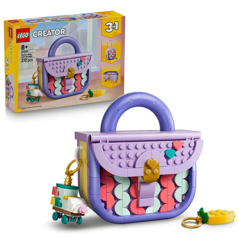 Lego 31391 Creator Art Fashion Bag With Storage (272 Pieces)