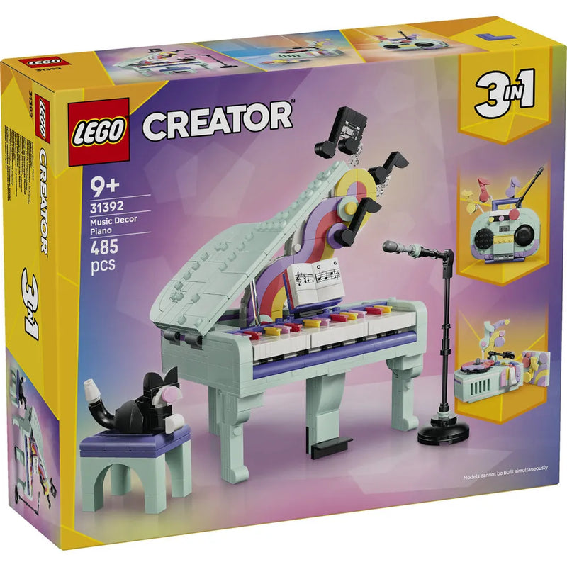 Lego 31392 Creator Music Decor Piano With Cat (485 Pieces)