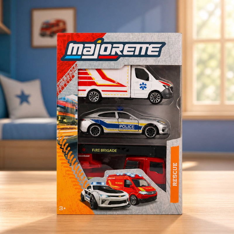 Majorette Rescue 3 Pieces Set