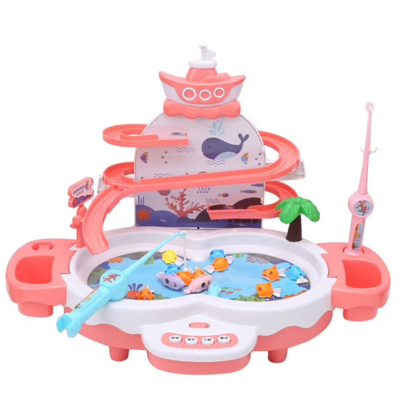 Genie's Toy Bus Magnetic Fishing Adventure Game -Pink