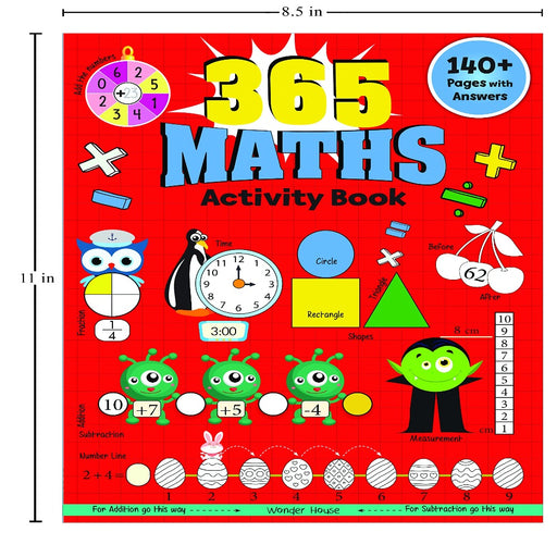 365 Maths Activity Book For Kids-Activity Books-WH-Toycra