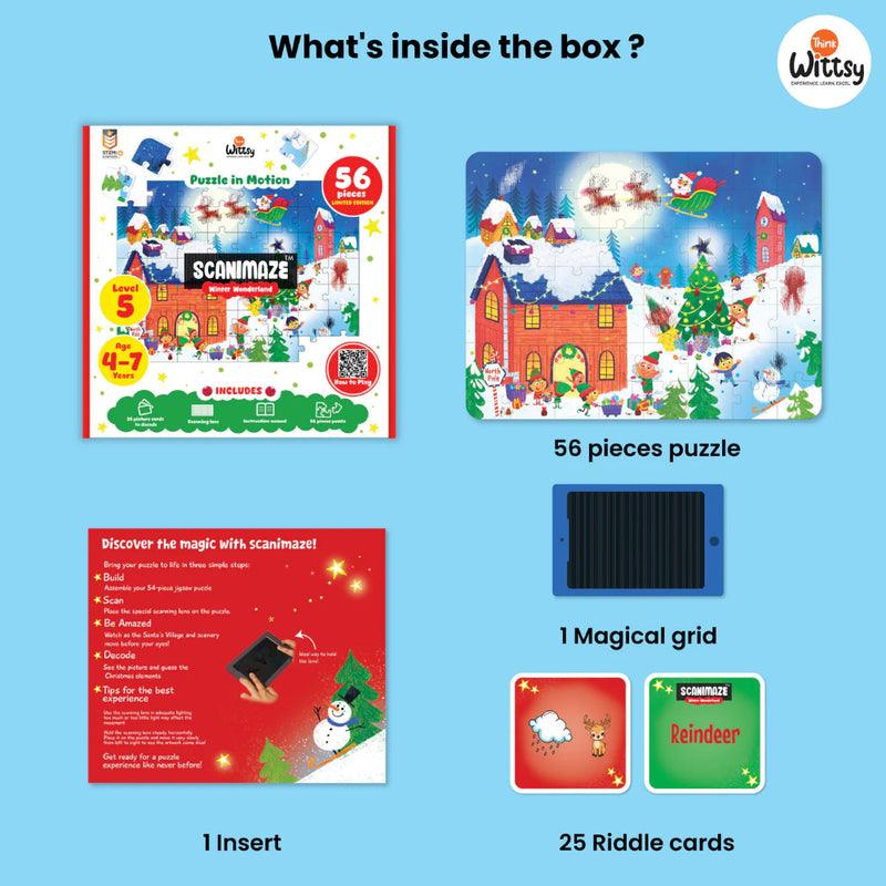 Think Wittsy Scanimaze Winter Wonderland Puzzle