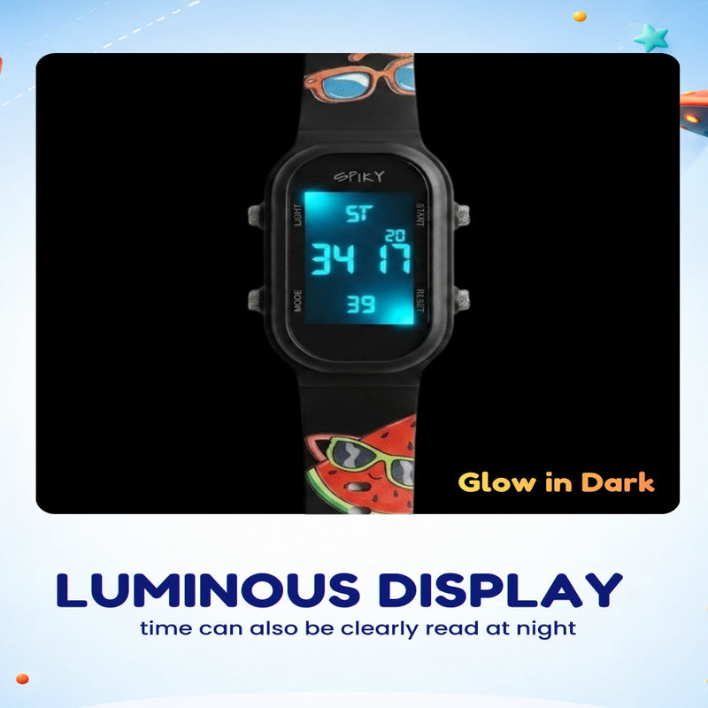 Spiky SPKEVA53 Rectangle Kids Digital Watch