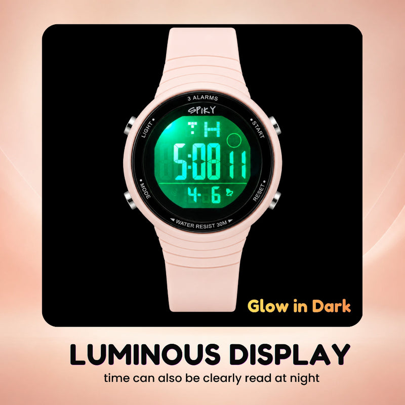 Spiky SPKEVA70 Square Digital Sports Watch