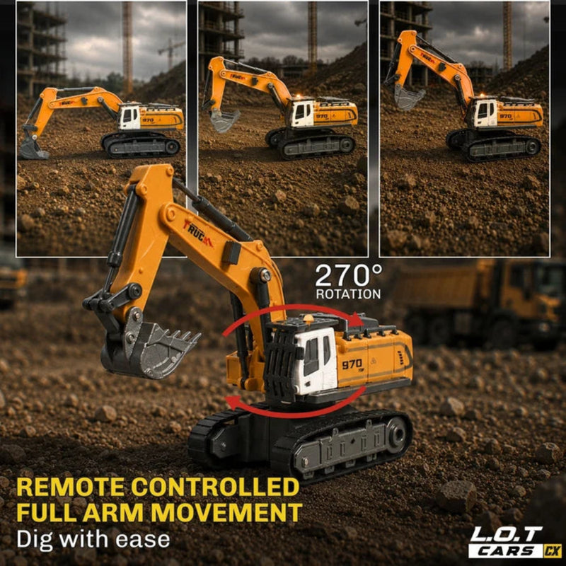 L.O.T Cars Rift - 1:64 Scale Tabletop RC Excavator