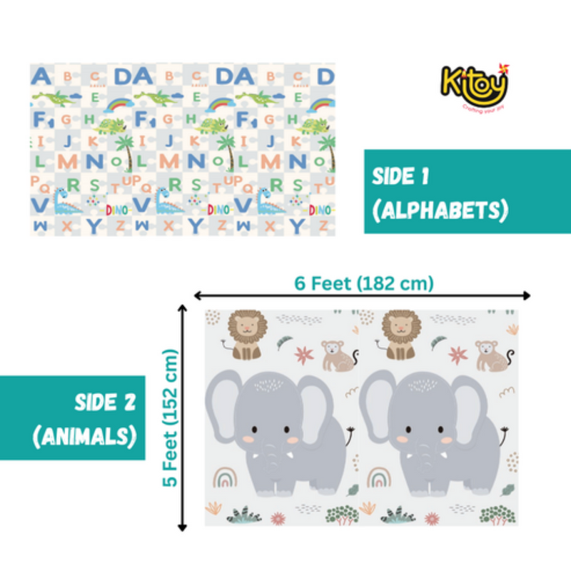 Kitoy Extra Large Reversible Baby Play Mat