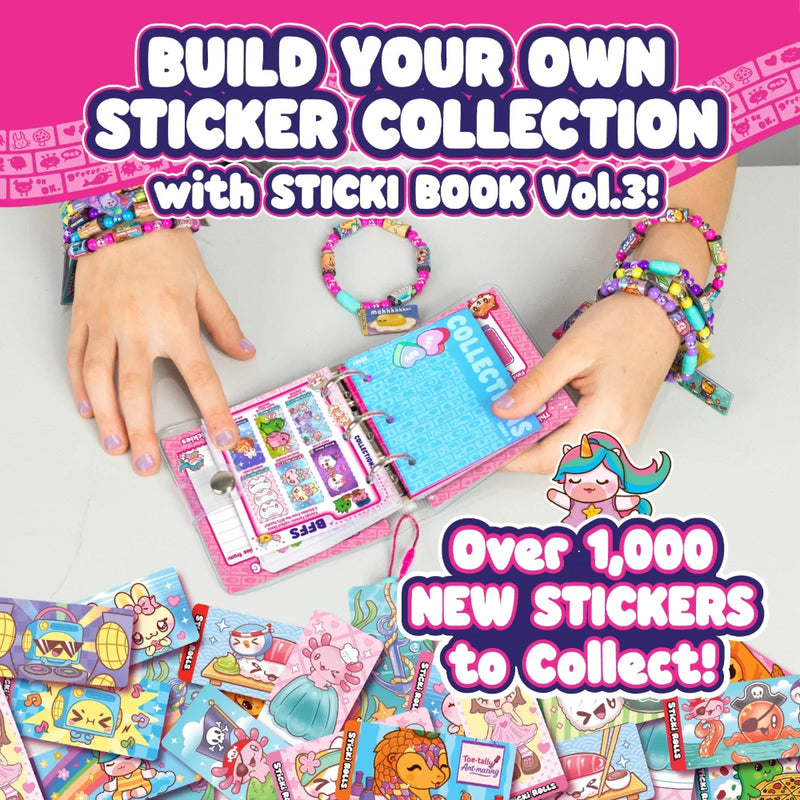 Sticki Rolls Sticki Book Vol. 3 & Exclusive Sticki Bracelet – Series 3