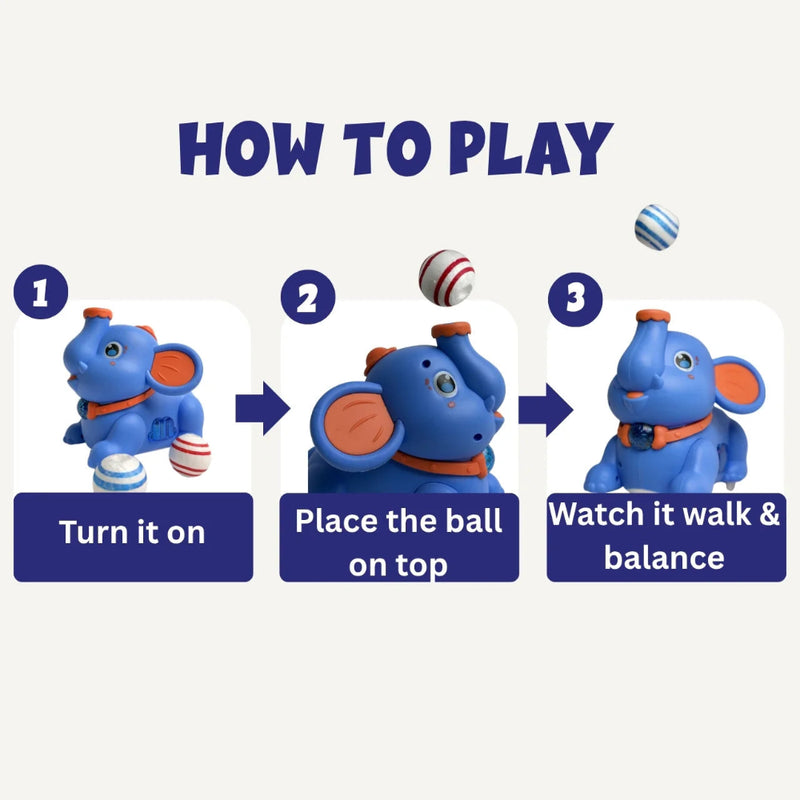 Tak Tak Toys Balancing Elephant - Interactive Musical Toy