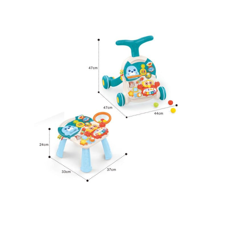 Puchi 2-in-1 Baby Walker & Active Table