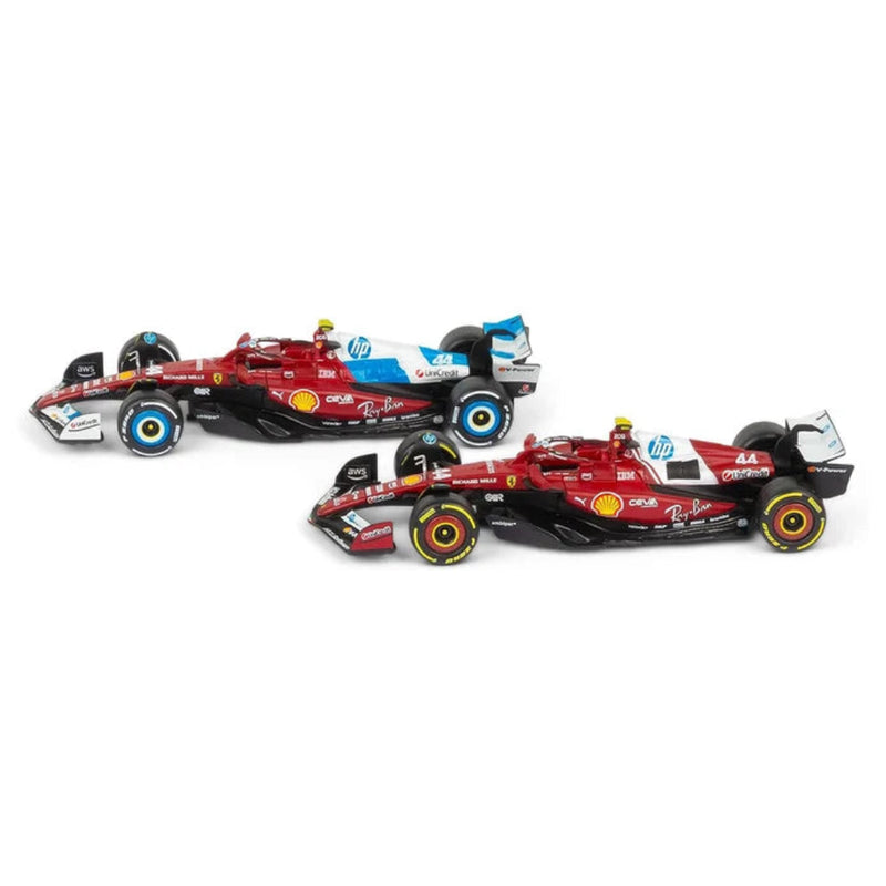 Bburago Ferrari SF-25 2025 Lewis Hamilton 1:43 F1 Driver Two Pack