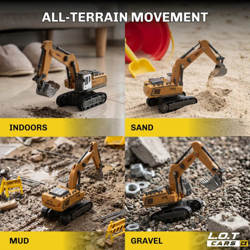 L.O.T Cars Rift - 1:64 Scale Tabletop RC Excavator