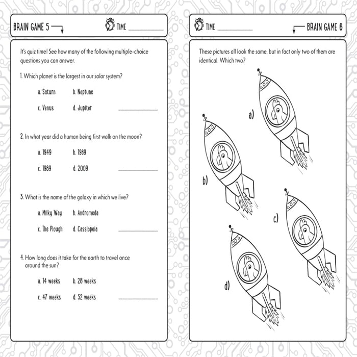 5-Minute Brain Games For Clever Kids-Activity Books-Hi-Toycra