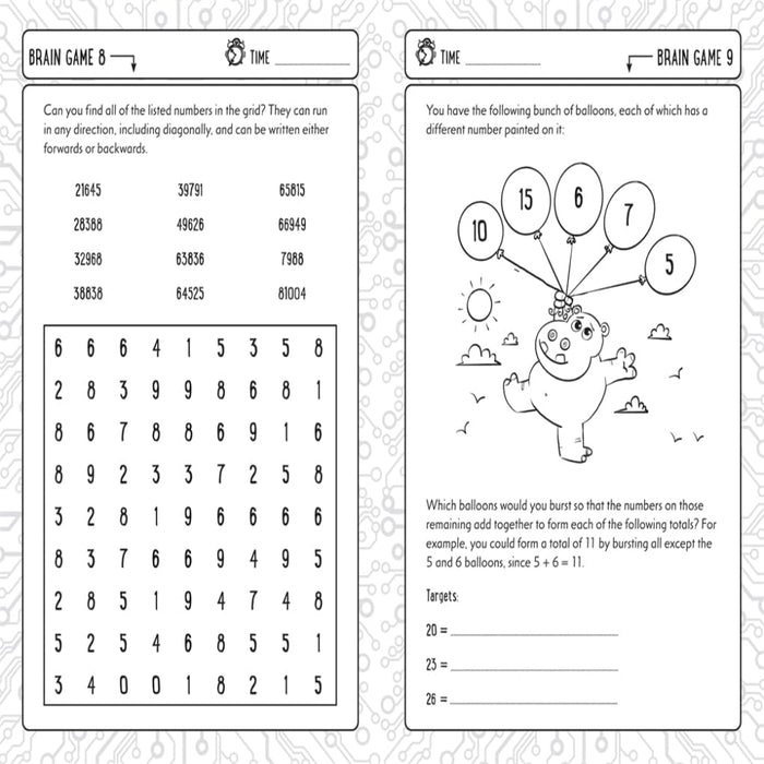 5-Minute Brain Games For Clever Kids-Activity Books-Hi-Toycra