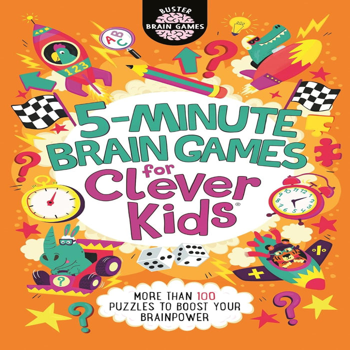 5-Minute Brain Games For Clever Kids-Activity Books-Hi-Toycra