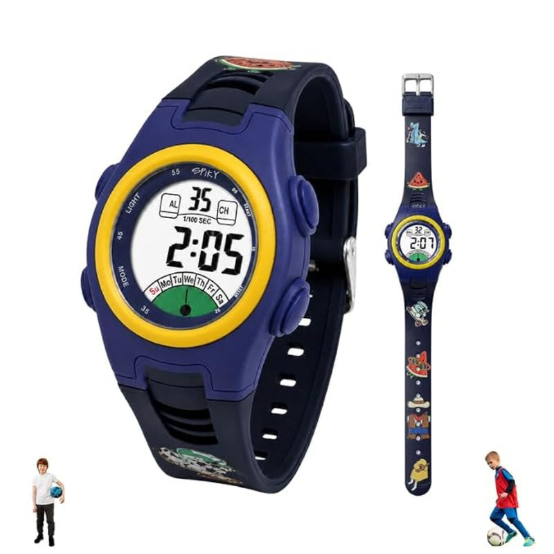 Spiky SPKEVA52 Round Digital Sports Watch
