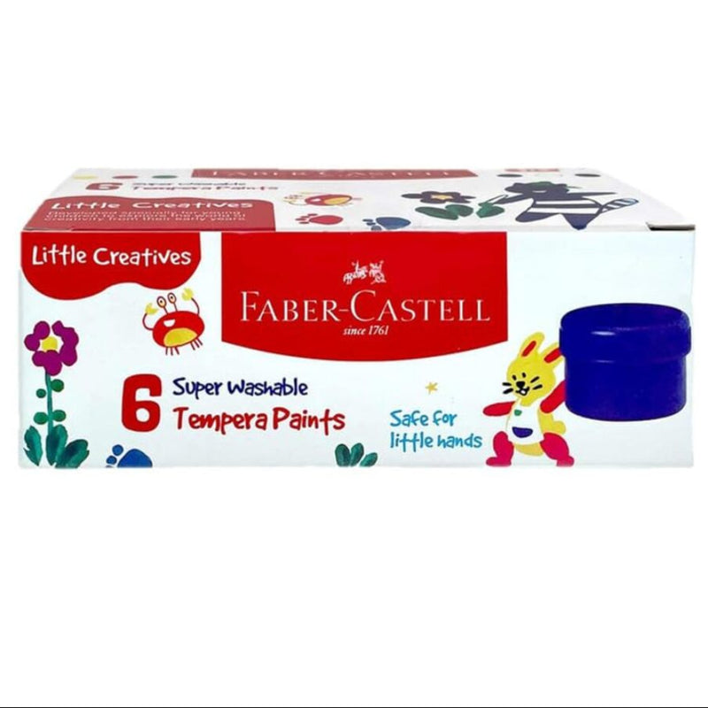 Faber-Castell Little Creatives Tempera Paints Set | Set of 6 Colours