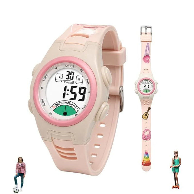 Spiky SPKEVA52 Round Digital Sports Watch