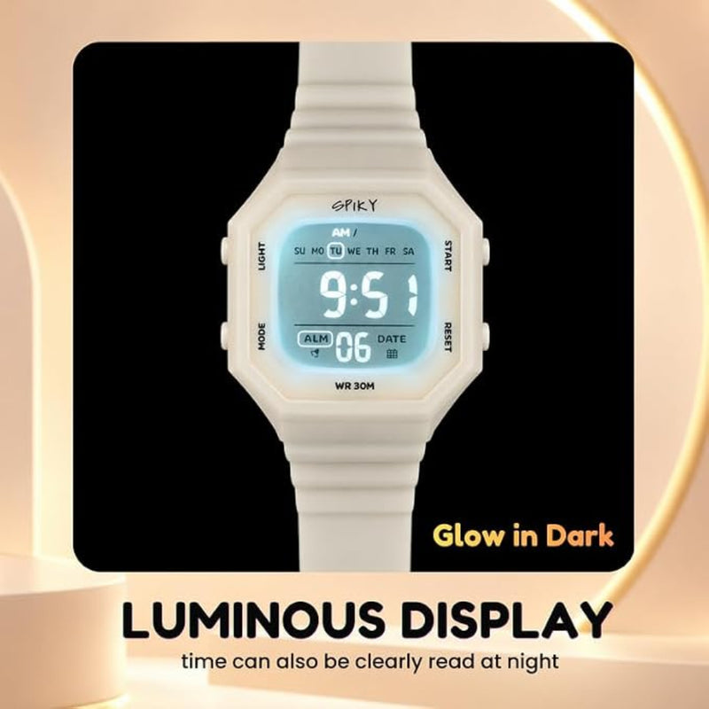 Spiky Square Digital Kids Watch for Boys & Girls