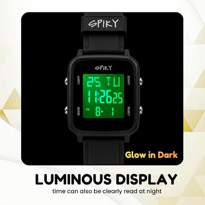Spiky SPKEVA68 Square Digital Watch For Kids Boys & Girls