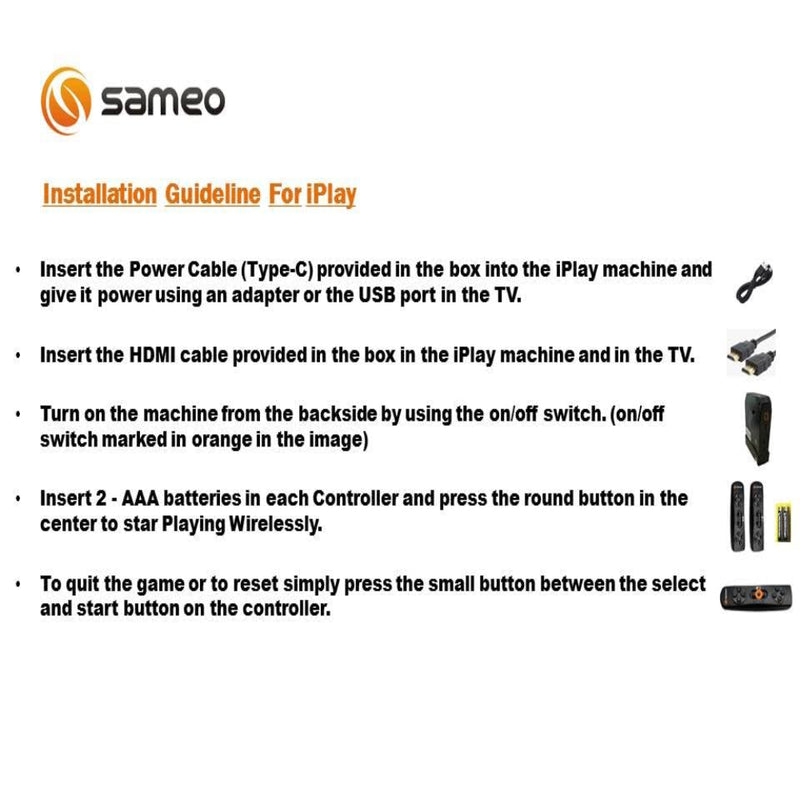 Sameo i Play 32 Bit Motion TV Video Game Console