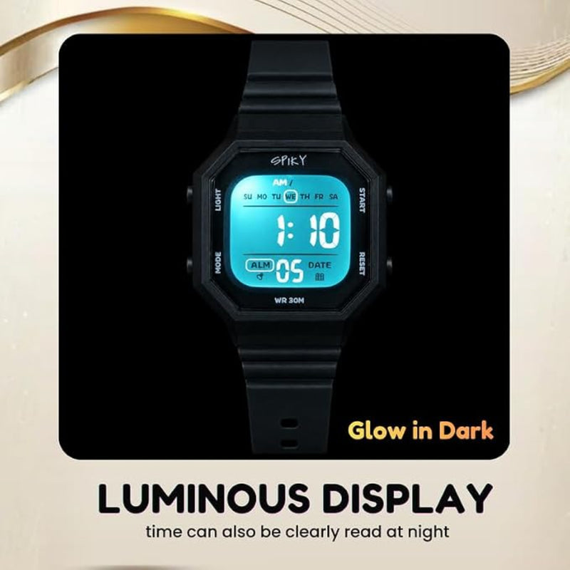 Spiky Square Digital Kids Watch for Boys & Girls