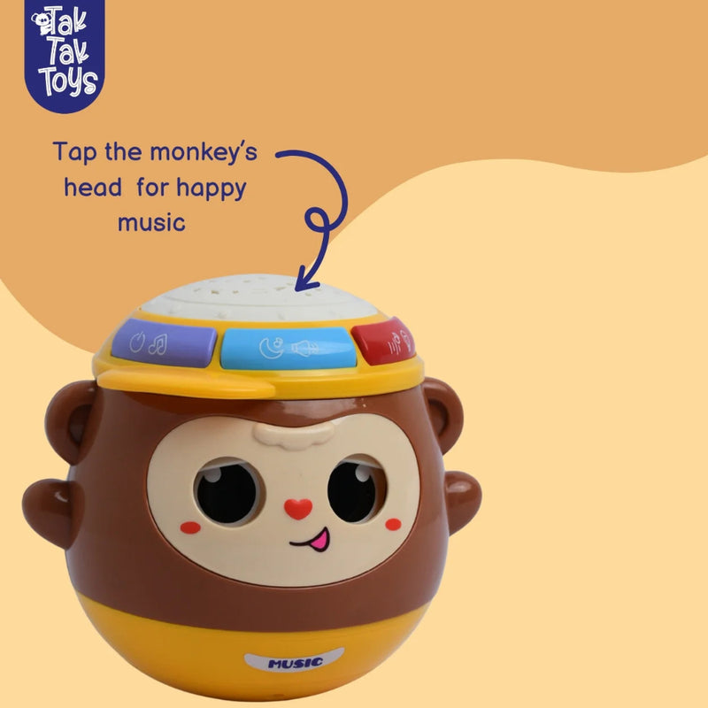 Tak Tak Toys Jungle Beats - Musical Monkey Toy with Lights